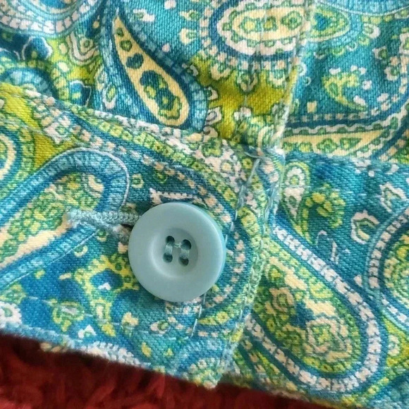 J Crew Size 12 Paisley Multi Colored Shorts Bundle Y2K 90s Crop Jacket XL - Picture 11 of 14